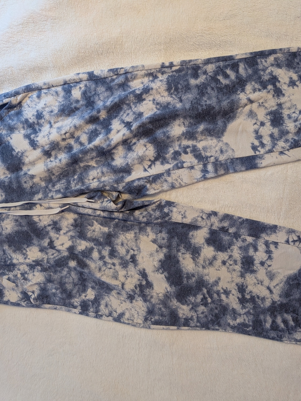 RBX Blue and White Tie-Dye Joggers